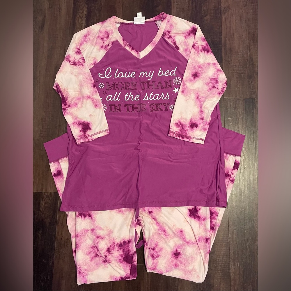 LulaRoe Purple Tie Dye Pajamas